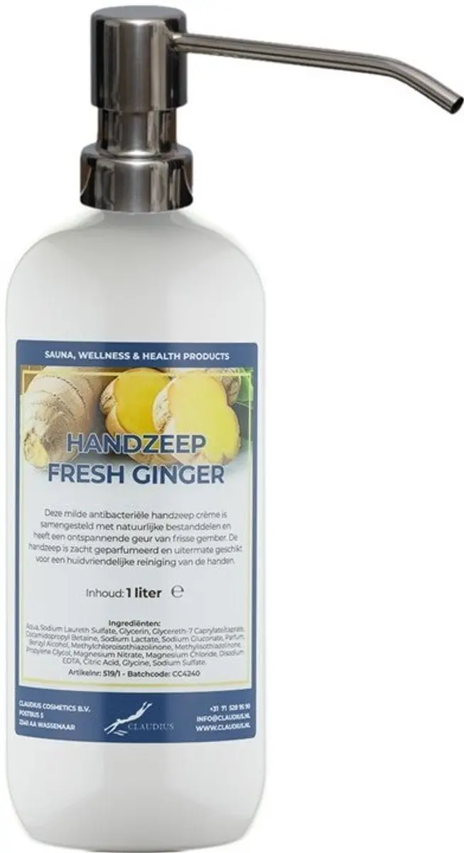 Splashbox Cosmetics Handzeep Fresh Ginger 1L