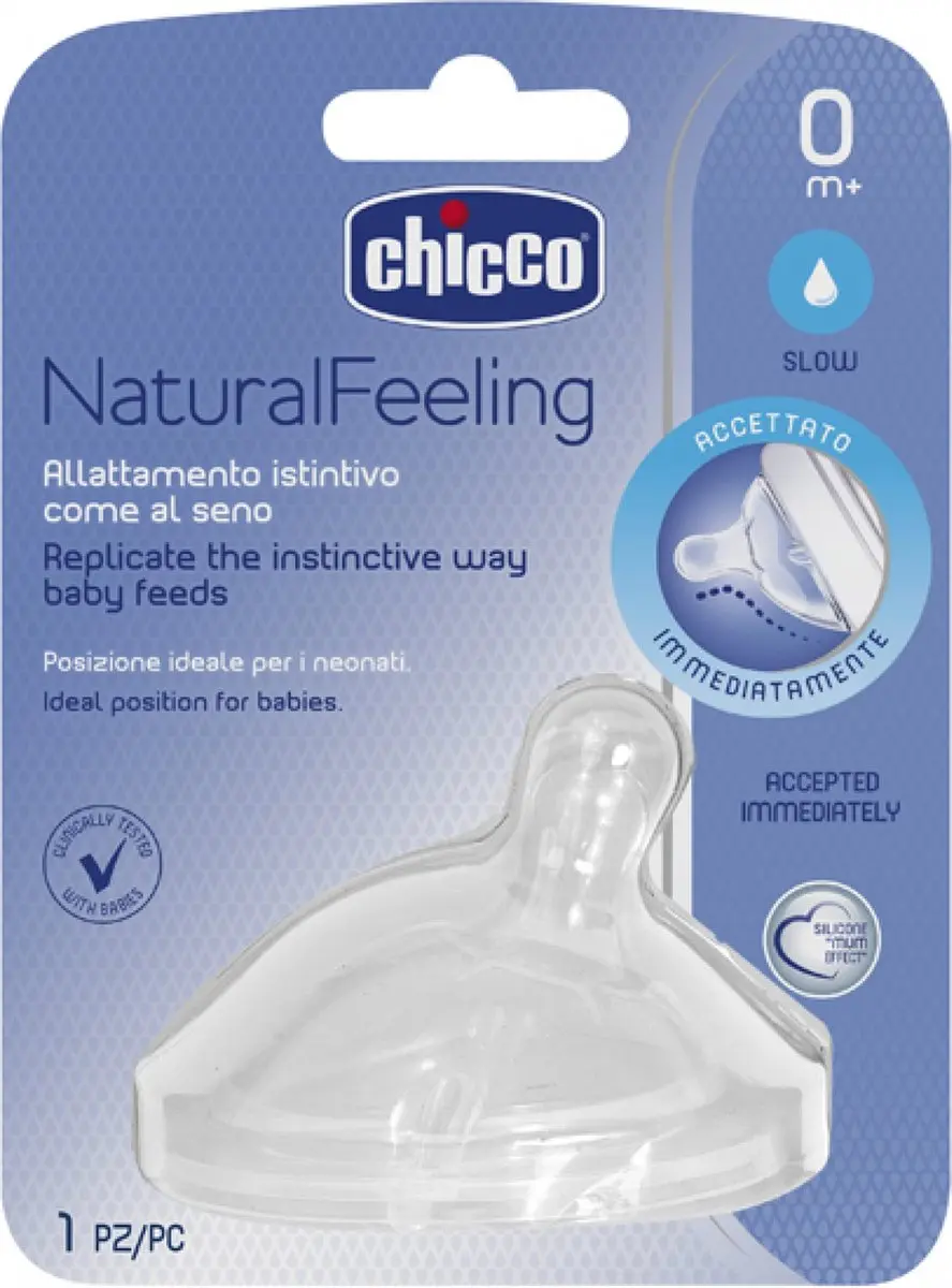 Chicco Fopspeen 0m+ Siliconen Transparant