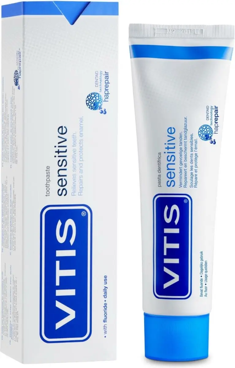 Vitis Sensitive Tandpasta - 4x75ml