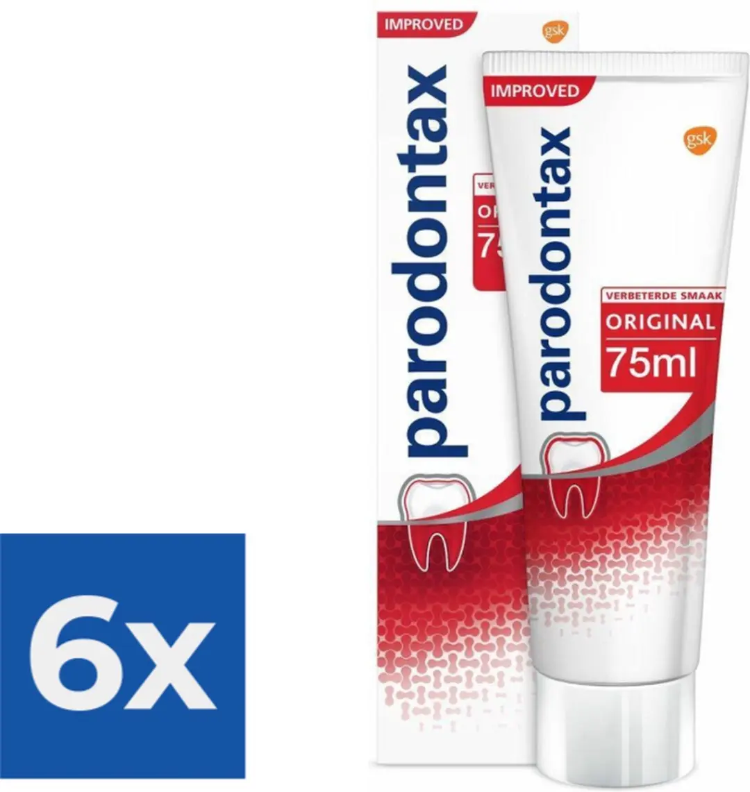 Parodontax Original Tandpasta 75ml - 6 Stuks