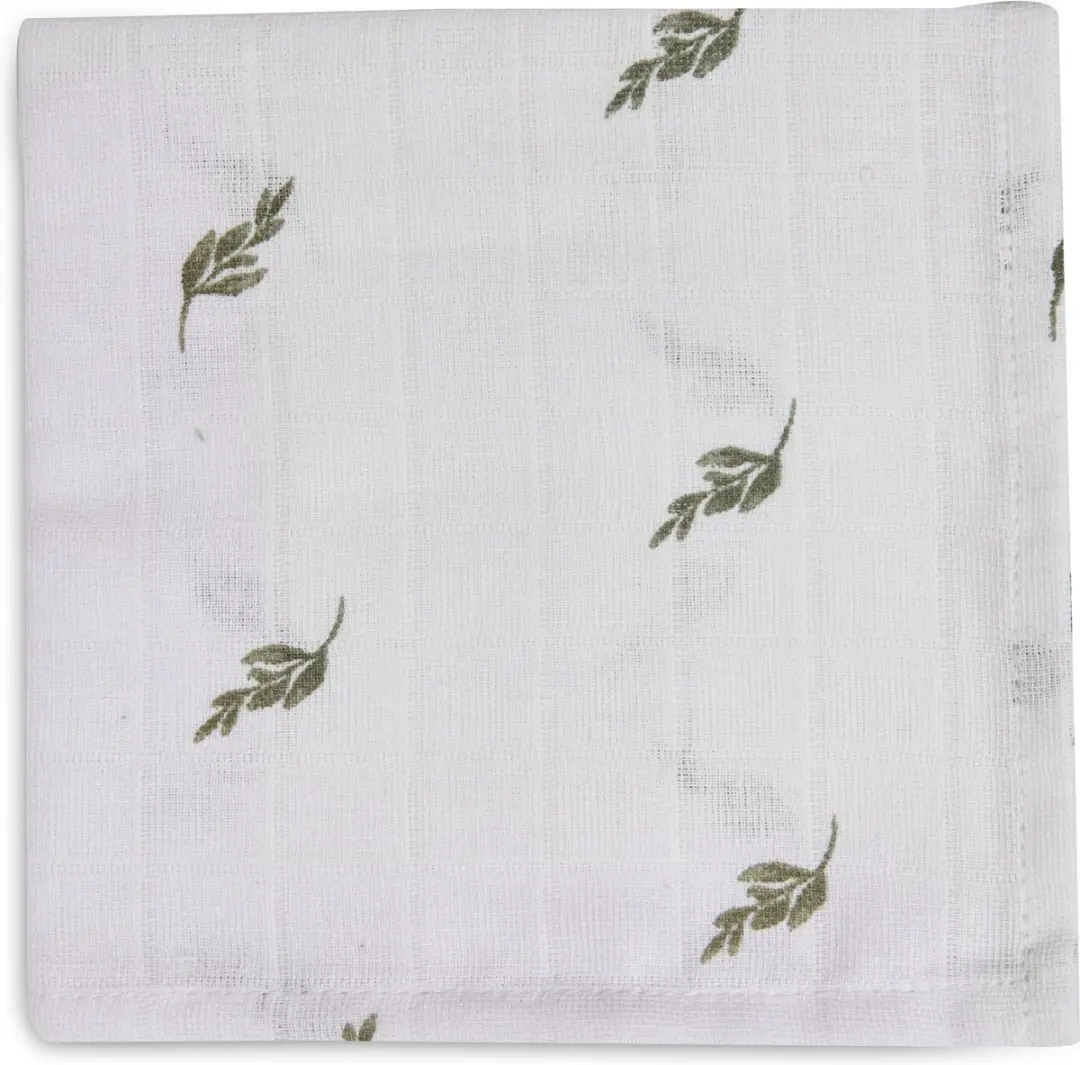 Jollein Monddoekje Hydrofiel Stripe & Olive - 2 Stuks