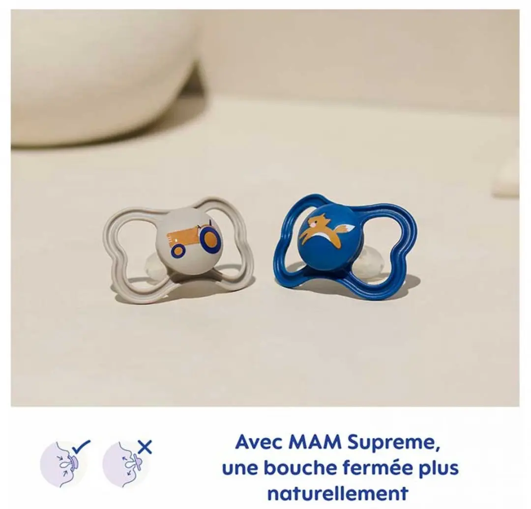 MAM Supreme Nuit Fopspenen 18+ Maanden - Vos & Blauw - 2 Stuks