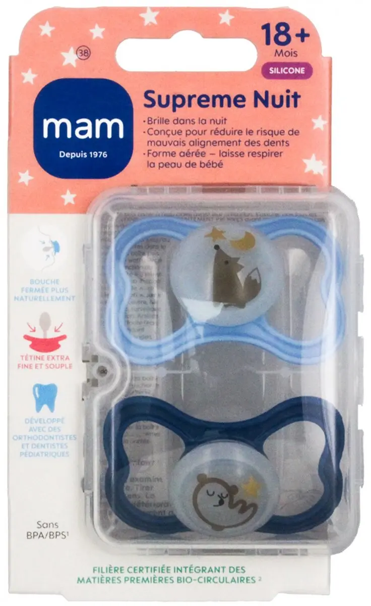 MAM Supreme Nuit Fopspenen 18+ Maanden