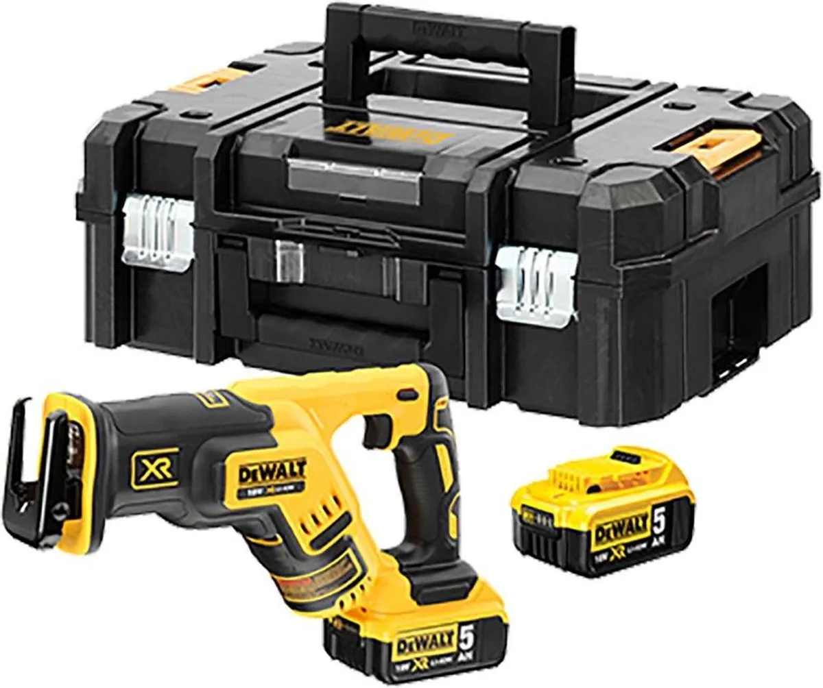 DeWalt DCS367P2 Reciprozaag - Koolborstelloos - 2x 5.0Ah