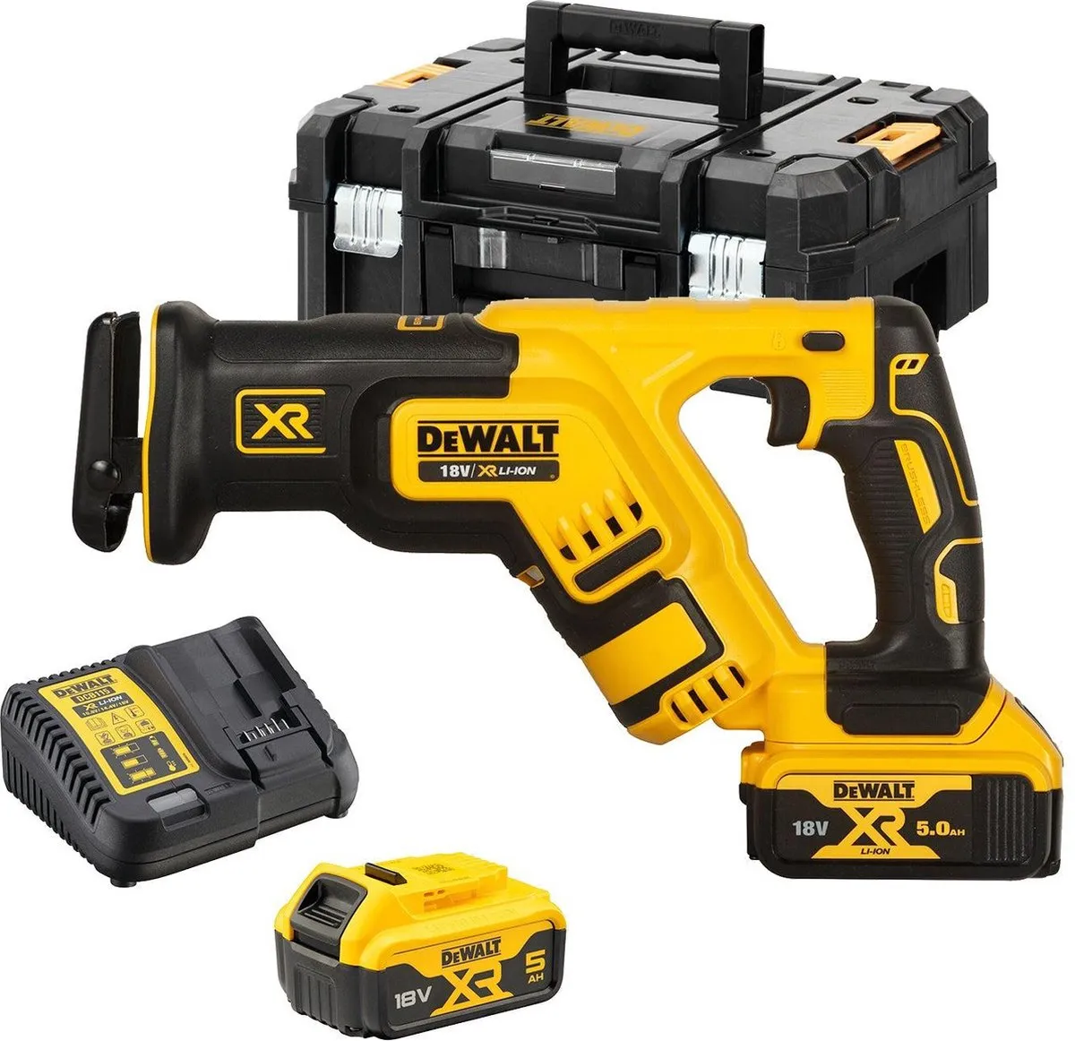 DeWalt DCS367P2 Reciprozaag - Koolborstelloos - 2x 5.0Ah