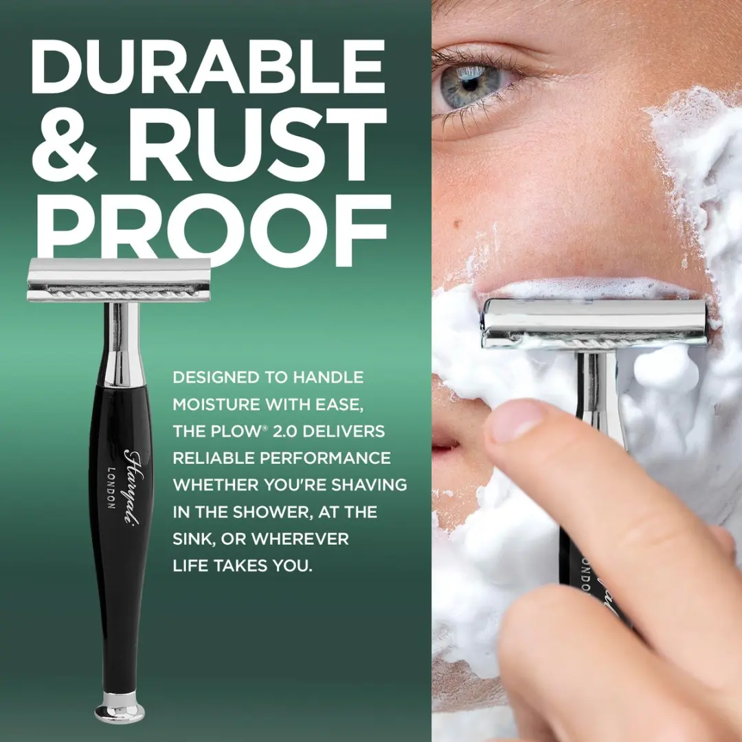 Haryali London Double Edge Safety Razor - Zwart