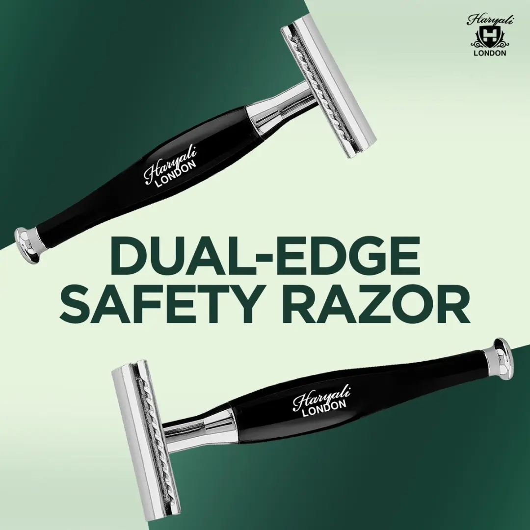 Haryali London Double Edge Safety Razor - Zwart