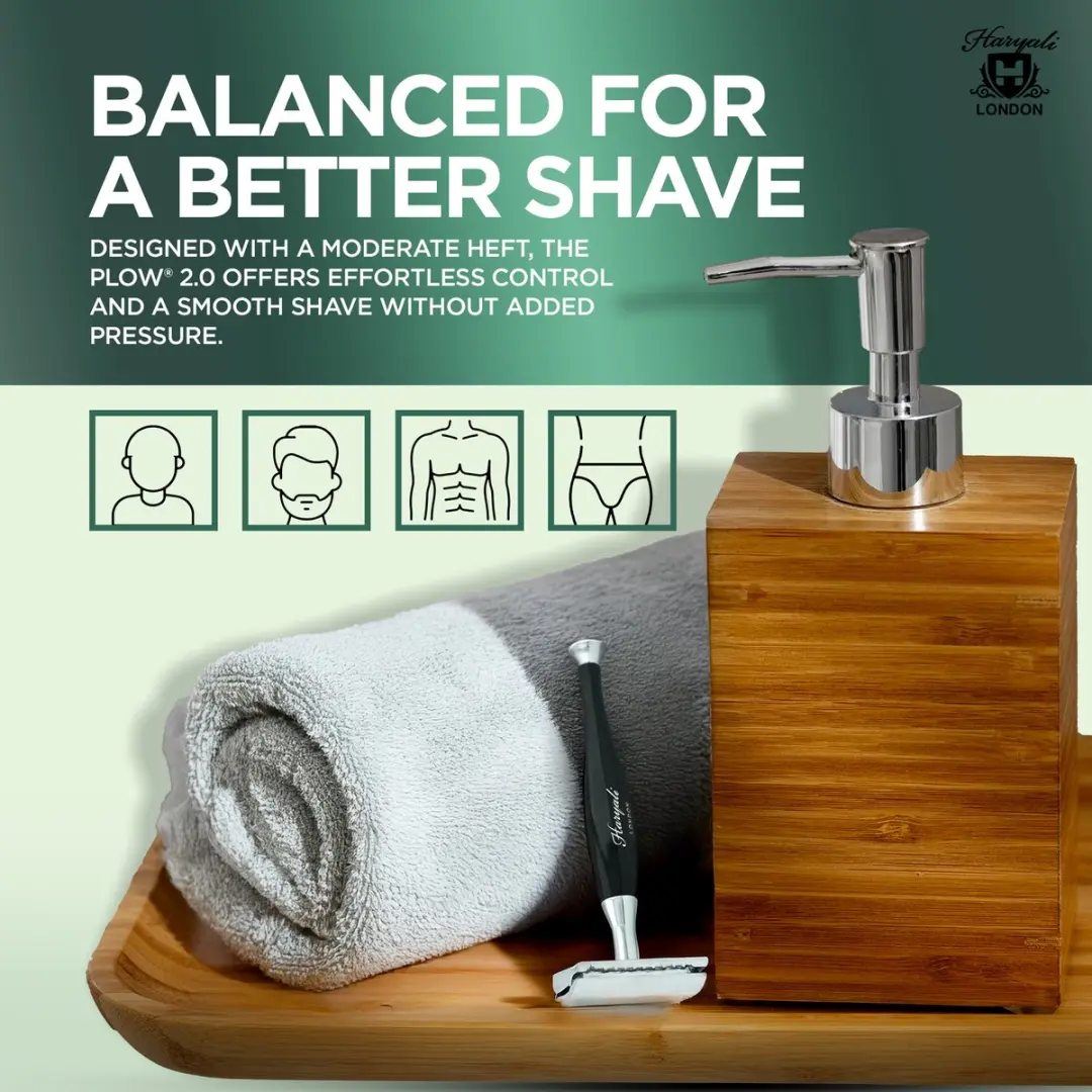 Haryali London Double Edge Safety Razor - Zwart - afbeelding 6 van 6