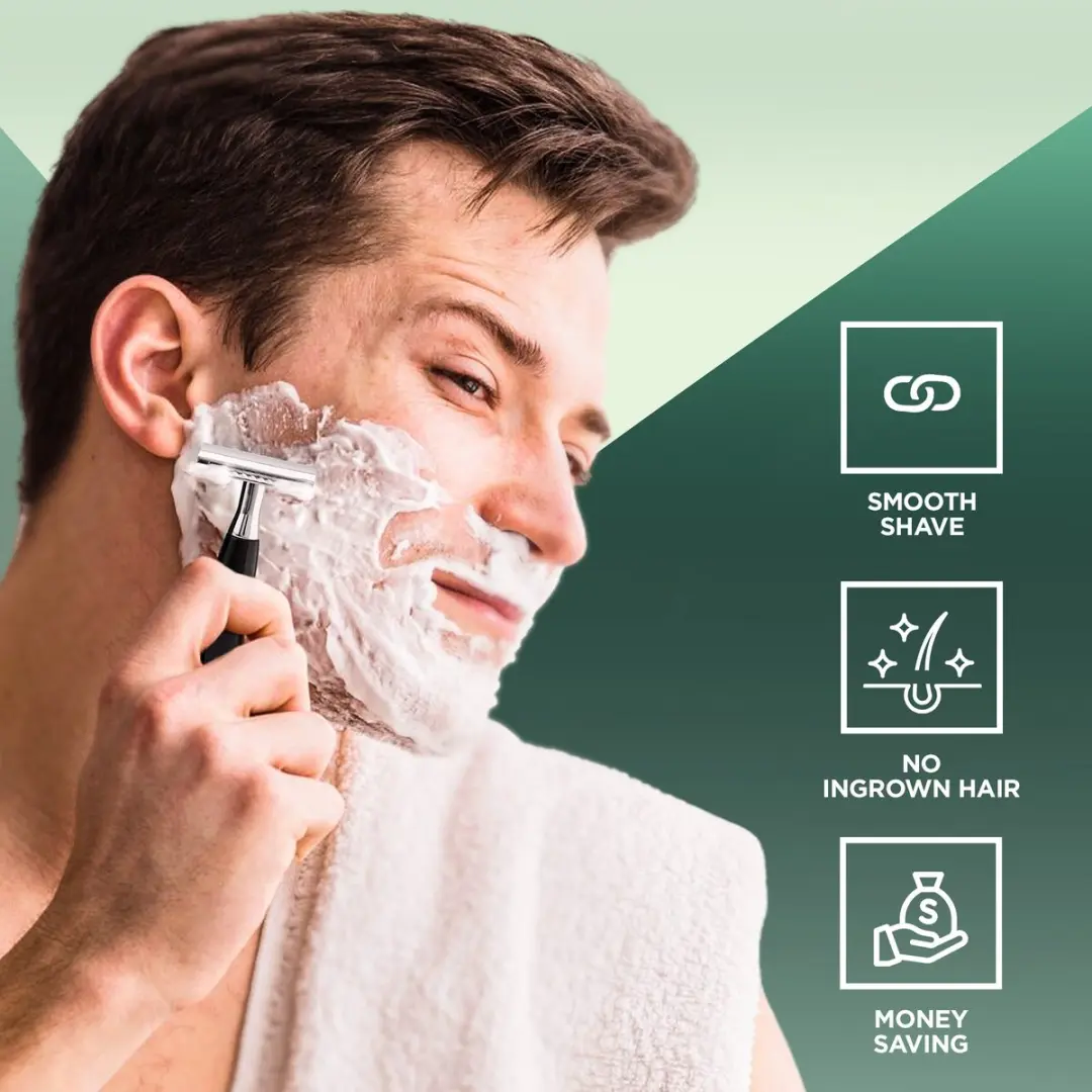 Haryali London Double Edge Safety Razor - Zwart