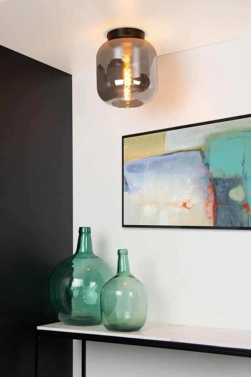 Lucide Joanet Plafondlamp Ø25cm - Fumé