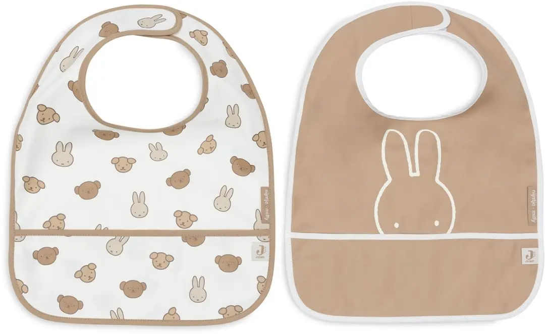 Jollein Slabbetjes Waterproof Miffy and Friends - 2 Stuks