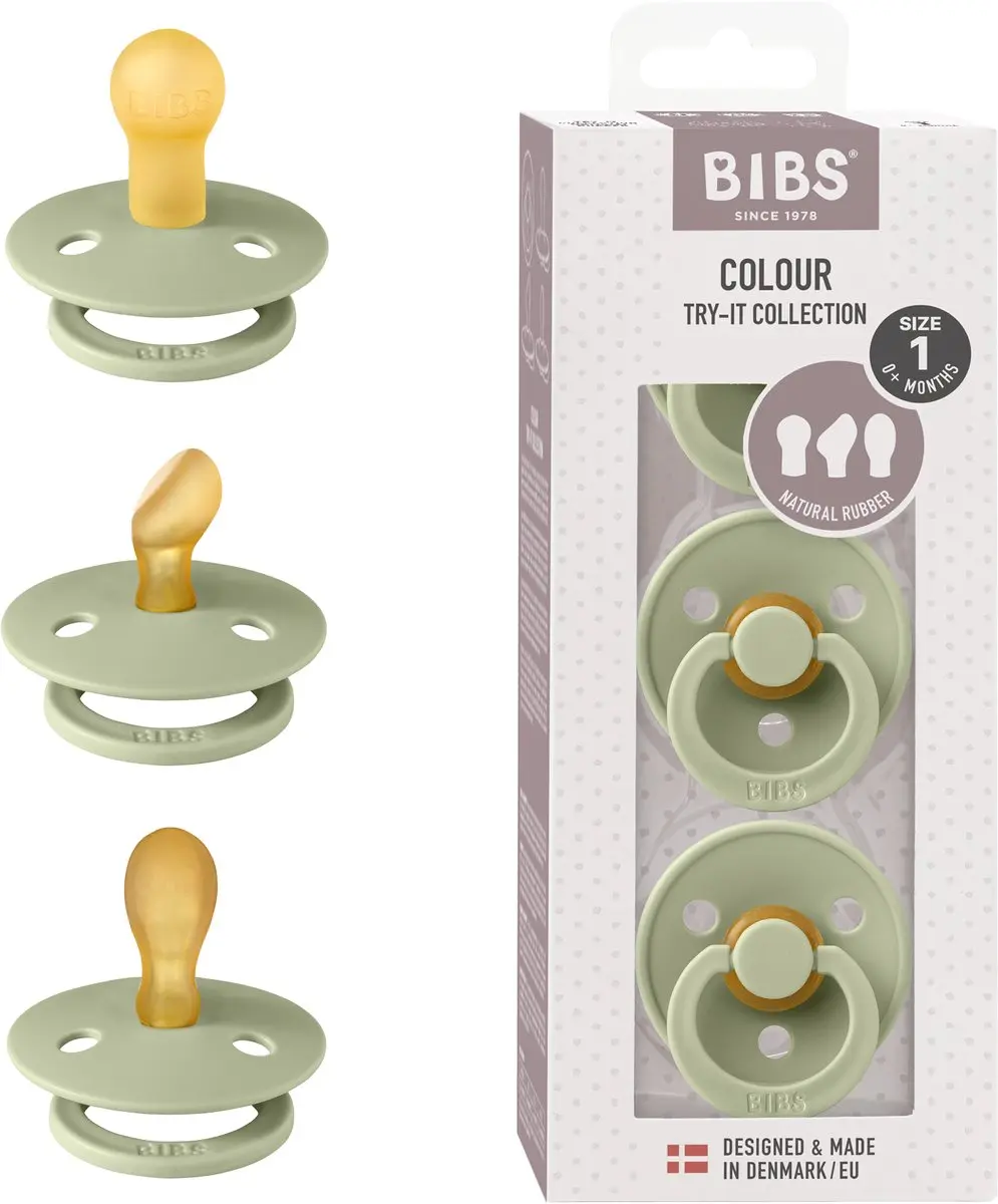 BIBS Colour Try-It Collectie Fopspenen Sage