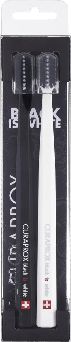 Curaprox Black is White CS5460 Tandenborstels - 2 Stuks