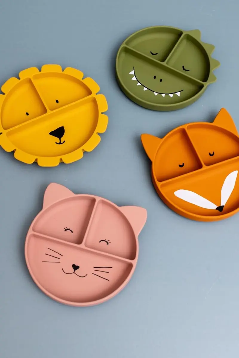 Trixie Kinderbord Mr. Fox Siliconen - Oranje