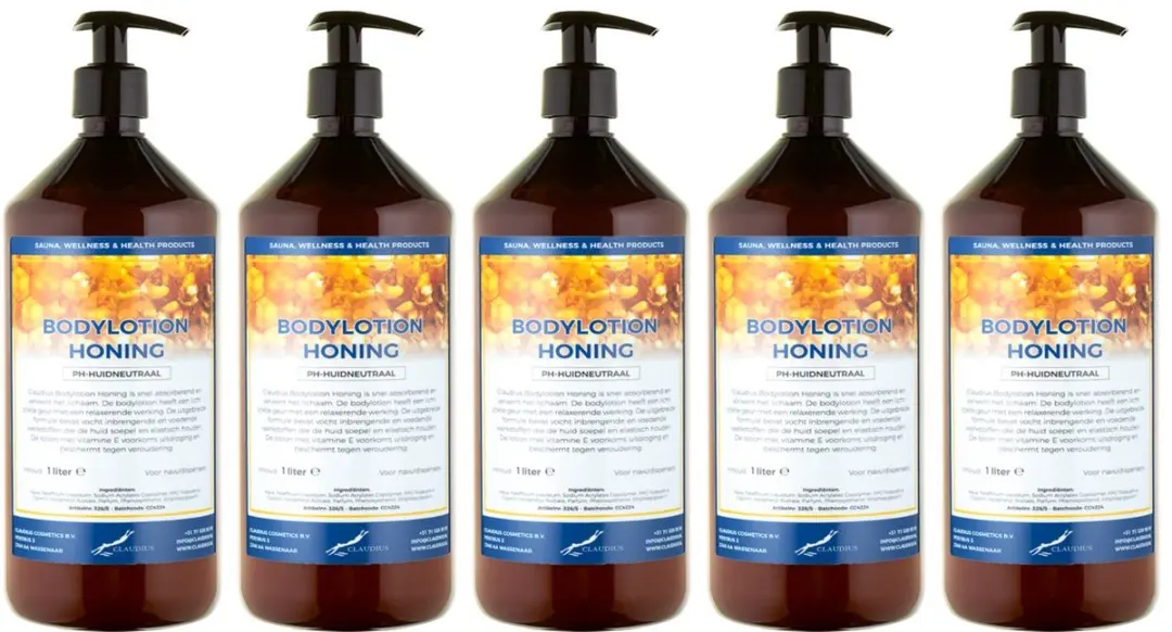 Splashbox Cosmetics Honing Bodylotion 1L - 5 Stuks