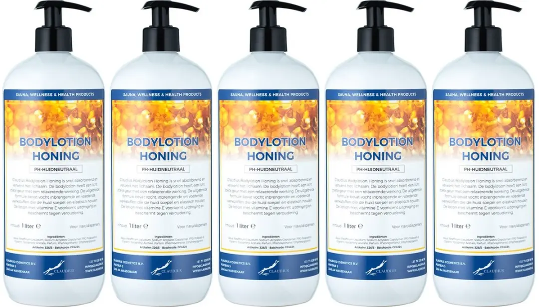 Splashbox Cosmetics Honing Bodylotion 1L - 5 Stuks