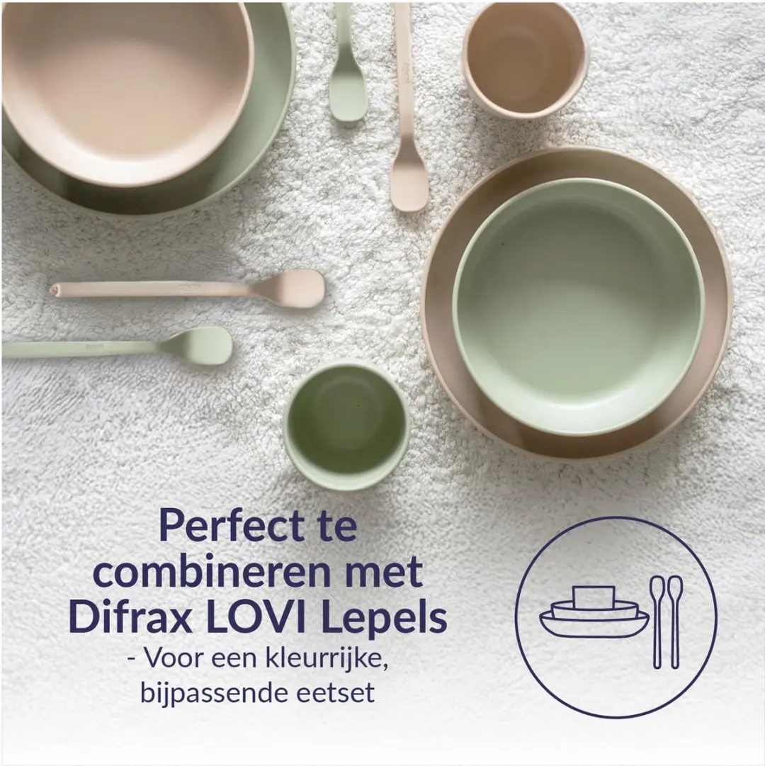 Difrax LOVI Eetset Groen - 3-delig