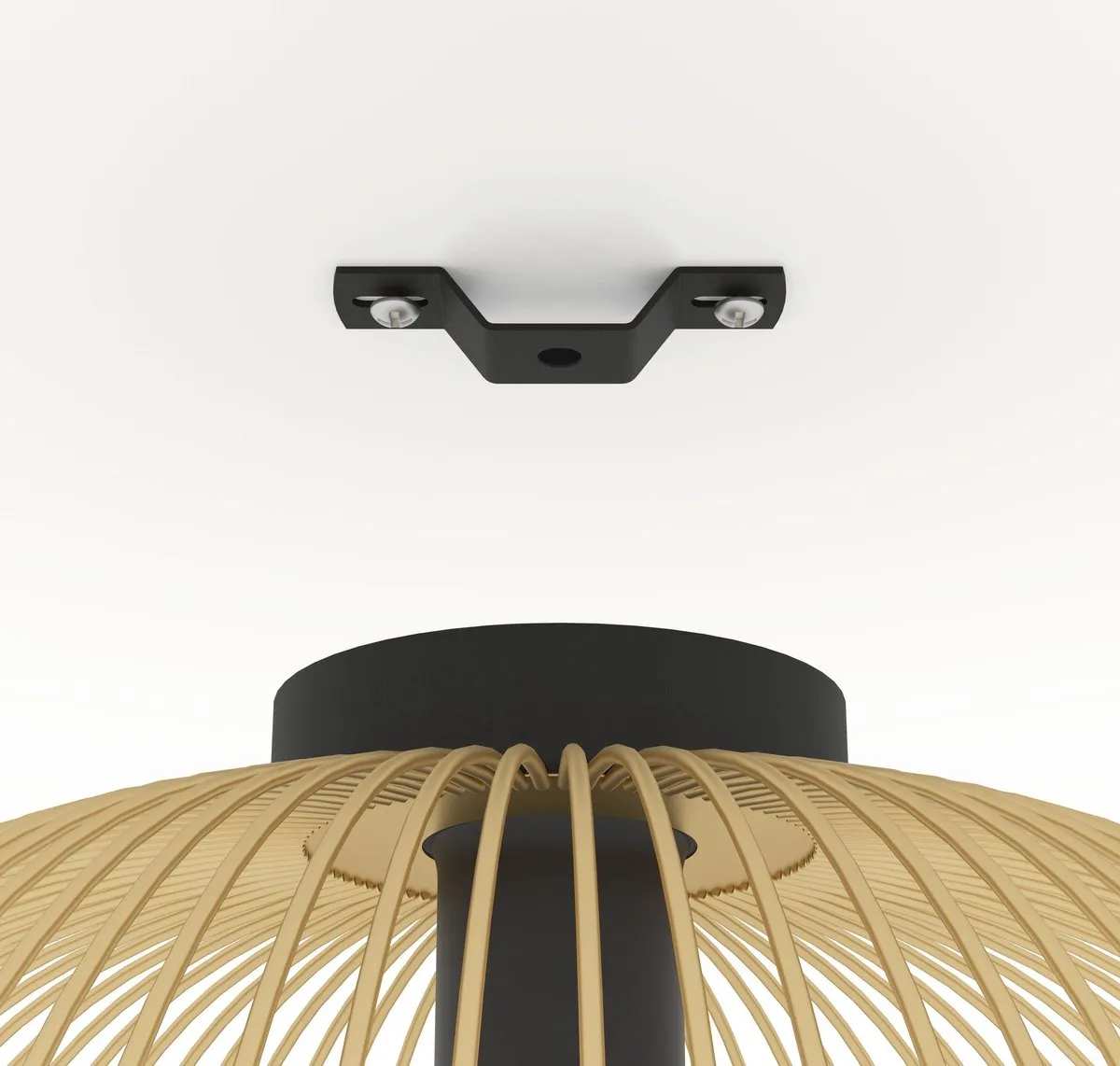 Eglo Venezuela Plafondlamp E27 - Ø38,5cm - Goud/Zwart