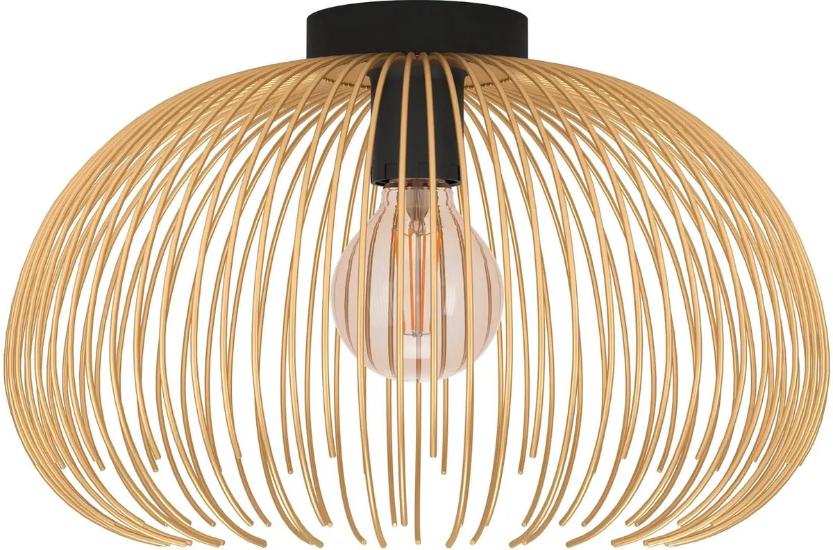 Eglo Venezuela Plafondlamp E27 - Ø38,5cm - Goud/Zwart