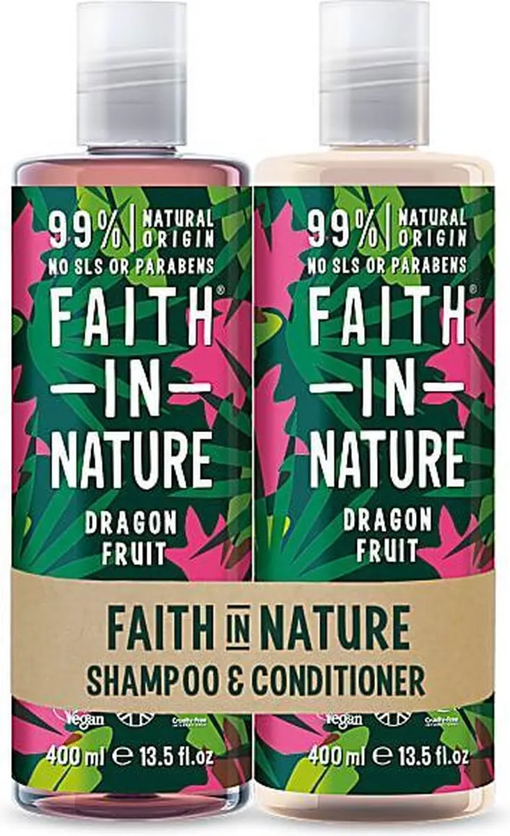 Faith In Nature Dragon Fruit Shampoo & Conditioner 2x400ml