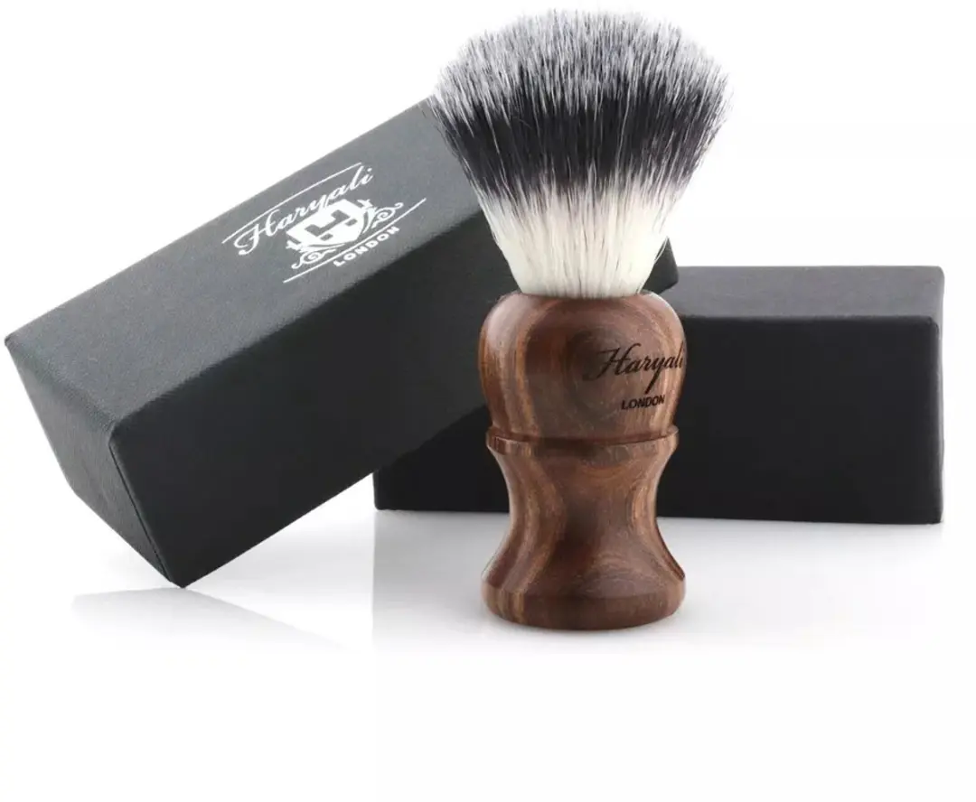 Haryali London Scheerset Hout Metaal - 6 Stuks - Bruin