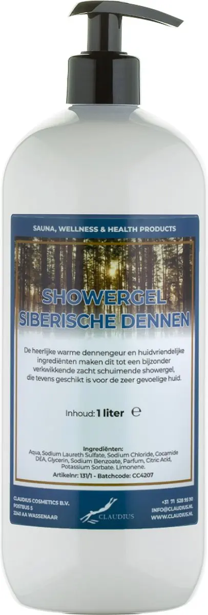 Splashbox Cosmetics Siberische Dennen Douchegel 1L