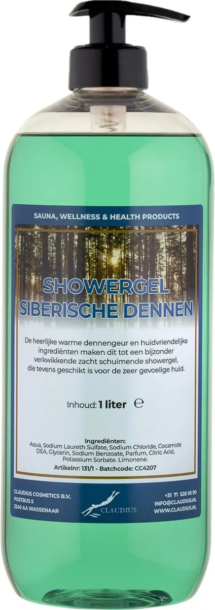 Splashbox Cosmetics Siberische Dennen Douchegel 1L