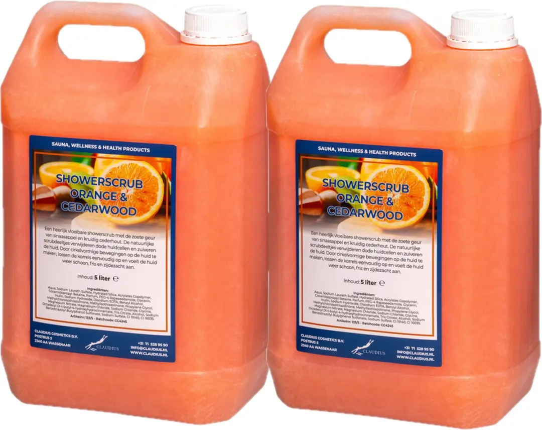 Splashbox Cosmetics Showerscrub Sweet Orange & Cedarwood 10L