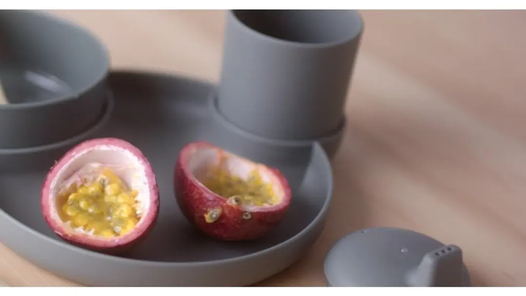 Dantoy Bioplastic Tiny Dinnertime Servies - 7-delig Olijfgroen