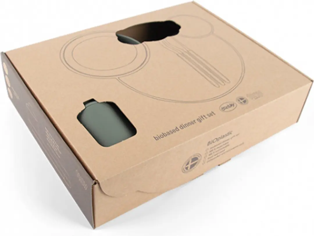 Dantoy Bioplastic Tiny Dinnertime Servies - 7-delig Olijfgroen