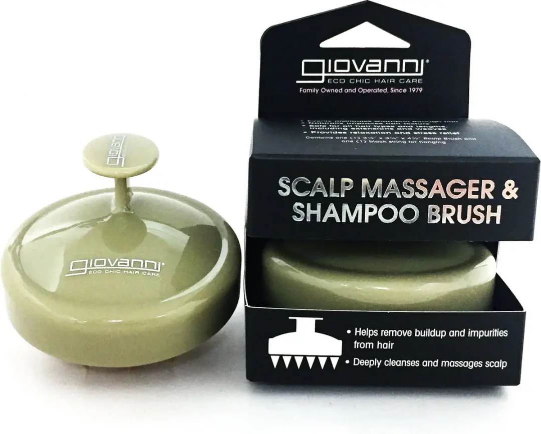 Giovanni Cosmetics Scalp Massager & Shampoo Brush - Tan