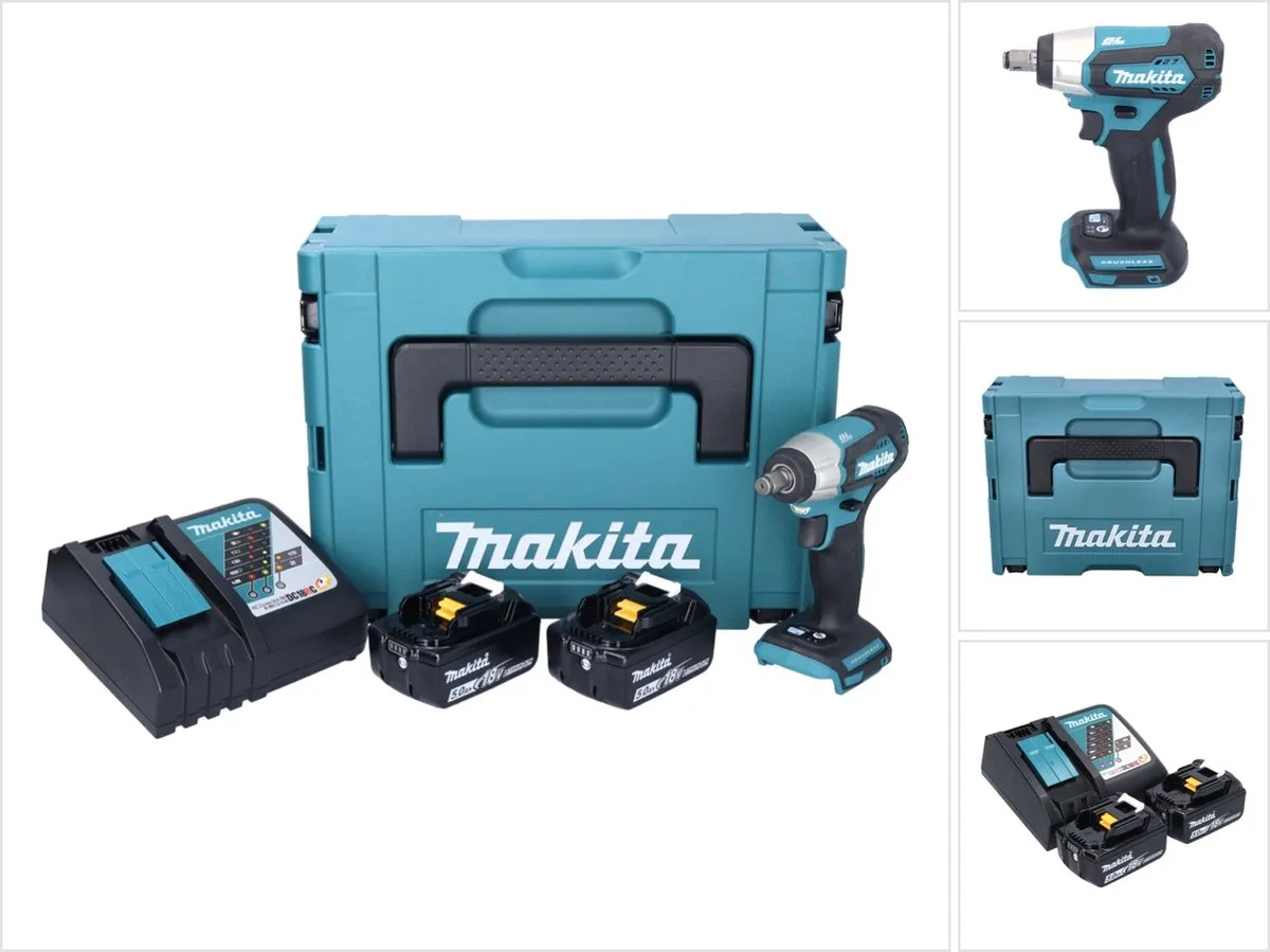 Makita DTW 181 RTJ Slagmoersleutel 18V 210Nm