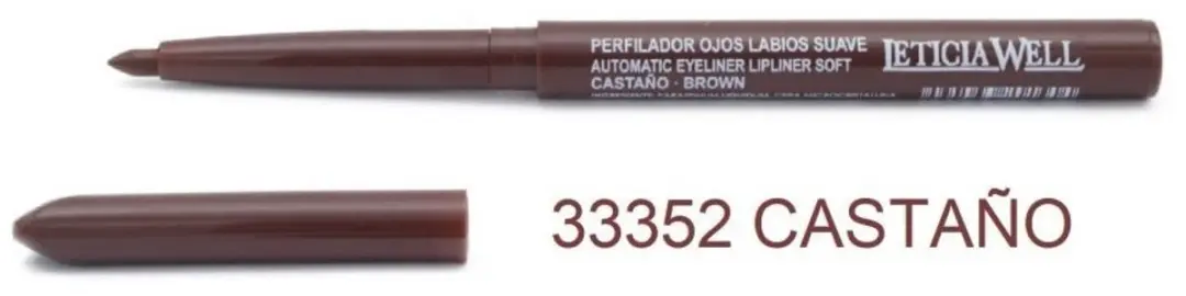 Leticia Well Draaibaar Bruin Lippotlood & Oogpotlood 33352