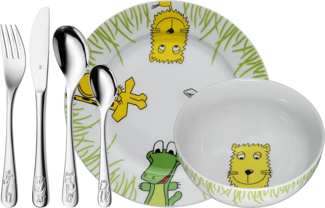 WMF Kinderservies Safari 6-delig - RVS - Zilver