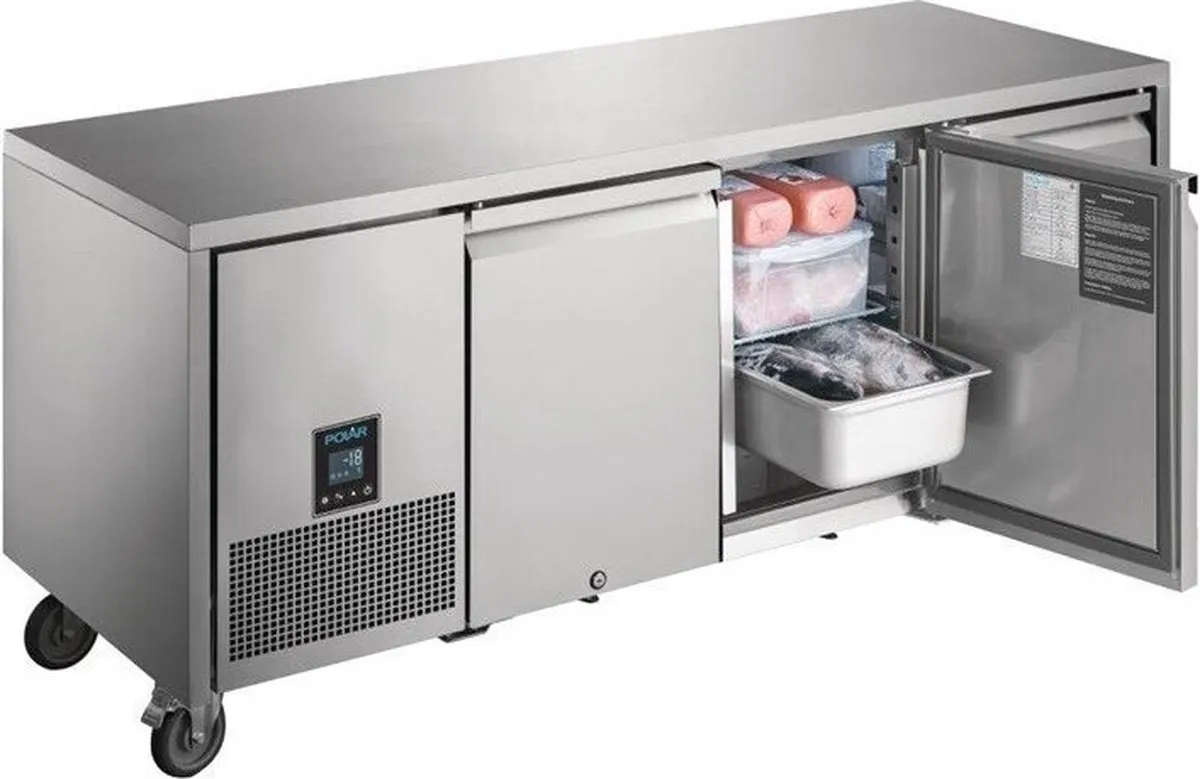 Polar U-Serie UA008 Driedeurs Vrieswerkbank 420L - afbeelding 6 van 6