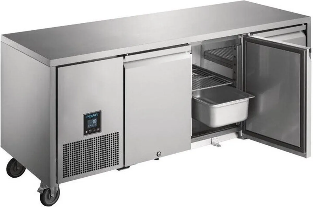 Polar U-Serie UA008 Driedeurs Vrieswerkbank 420L