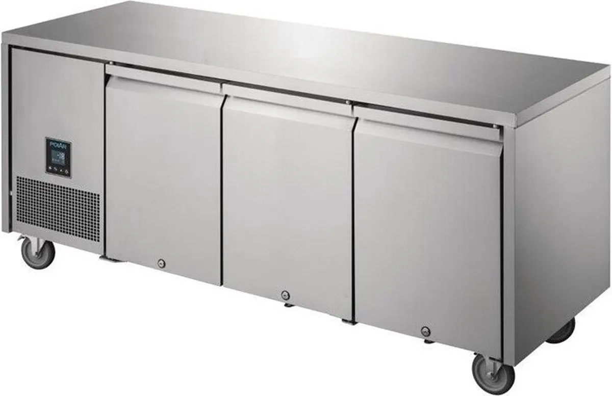 Polar U-Serie UA008 Driedeurs Vrieswerkbank 420L