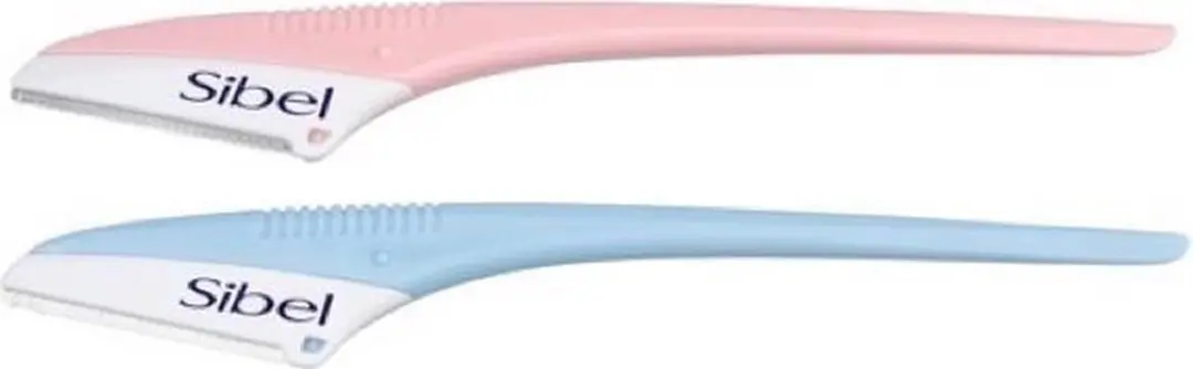 Sibel Wegwerp Scheermesjes Blauw/Rose - 2 Stuks - afbeelding 2 van 2