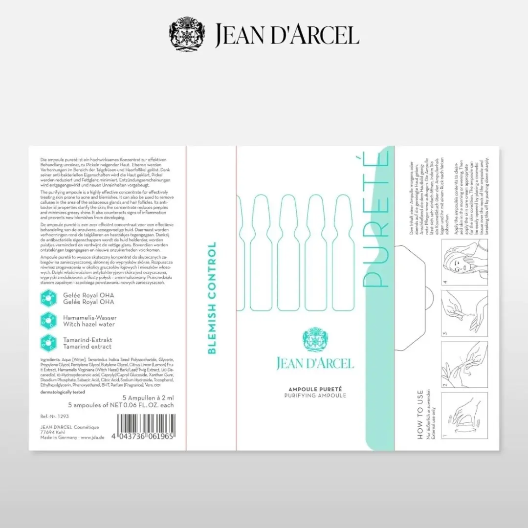 Jean D'Arcel Ampoule Pureté Serum 10ml