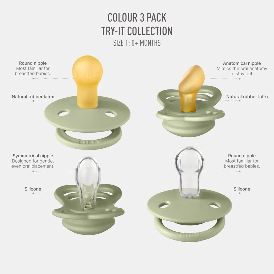 BIBS Sage Speen - 4 Stuks - Natuurlijk Rubber/Silicone - afbeelding 6 van 6