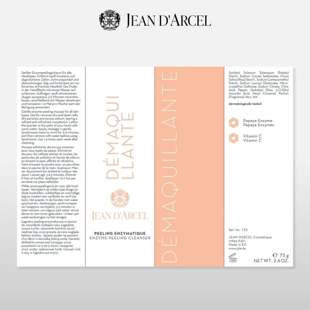 Jean D'Arcel Enzyme Gezichtsreiniger 75ml