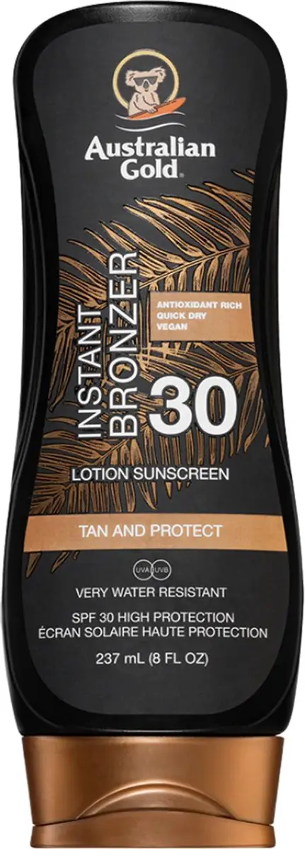 Australian Gold SPF30 Zonnebrand Lotion met Bronzer 237ml