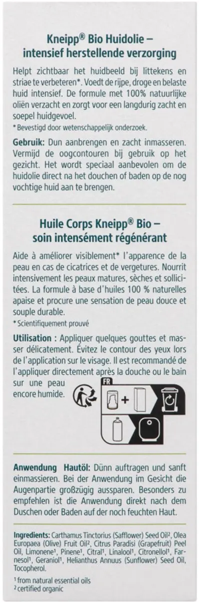 Kneipp Bio Huidolie 100ml