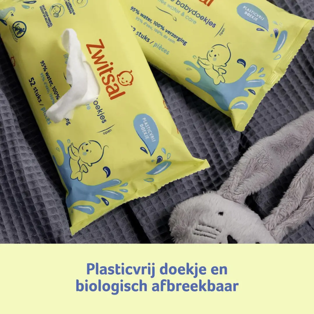 Zwitsal Billendoekjes Water & Care - 624 Stuks