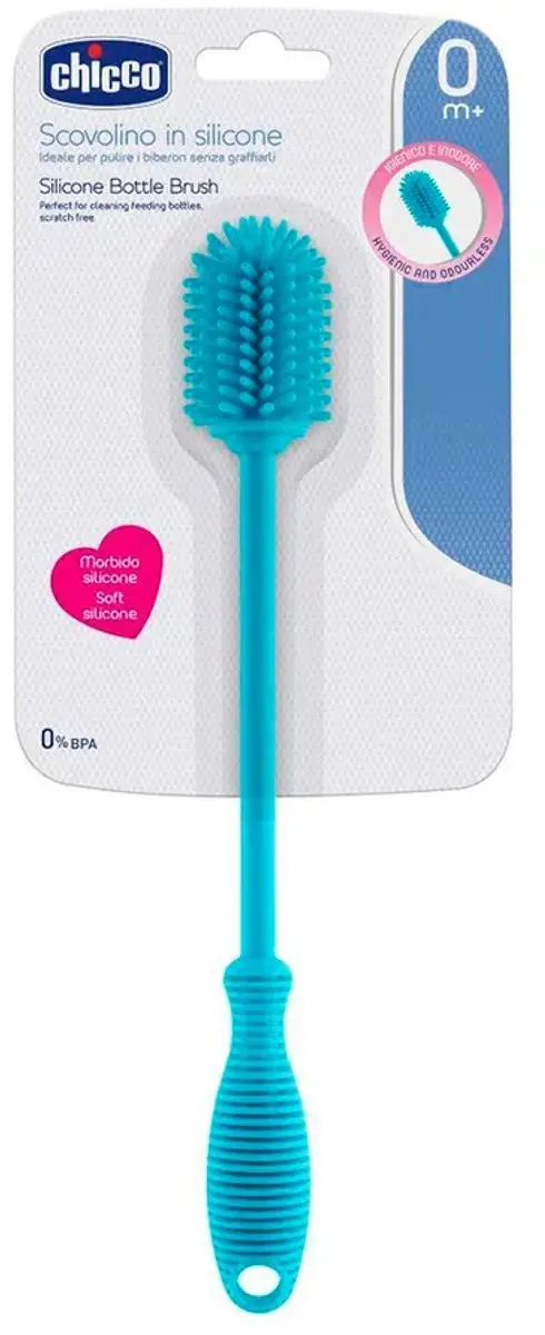 Chicco Siliconen Flessenborstel - Turquoise