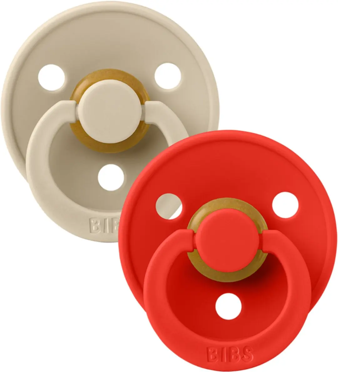 BIBS Pacifier Round Natural Rubber Size 1