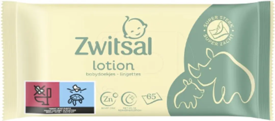 Zwitsal Billendoekjes Lotion - 24x65 Stuks