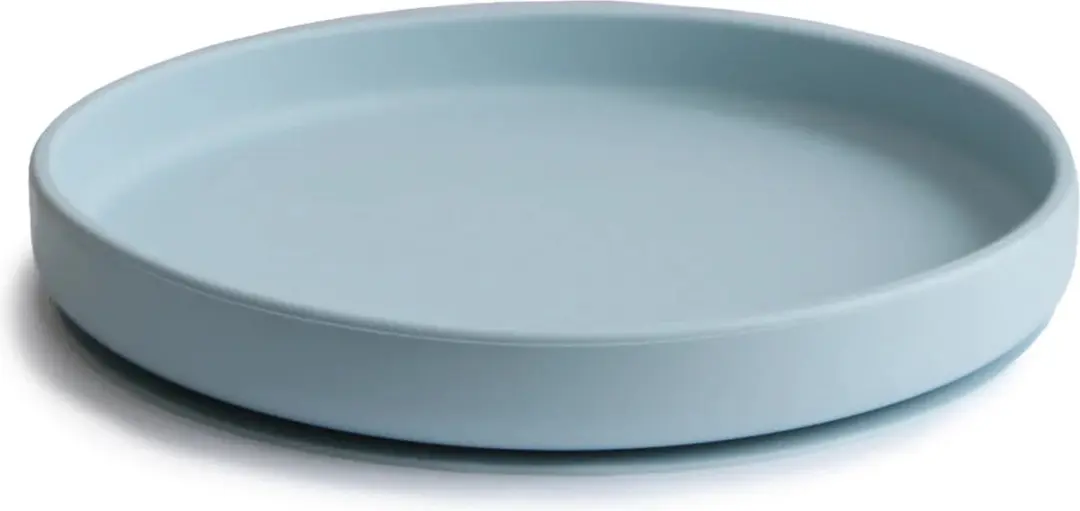 Mushie Silicone Bord met Zuignap - Cloudy Mauve