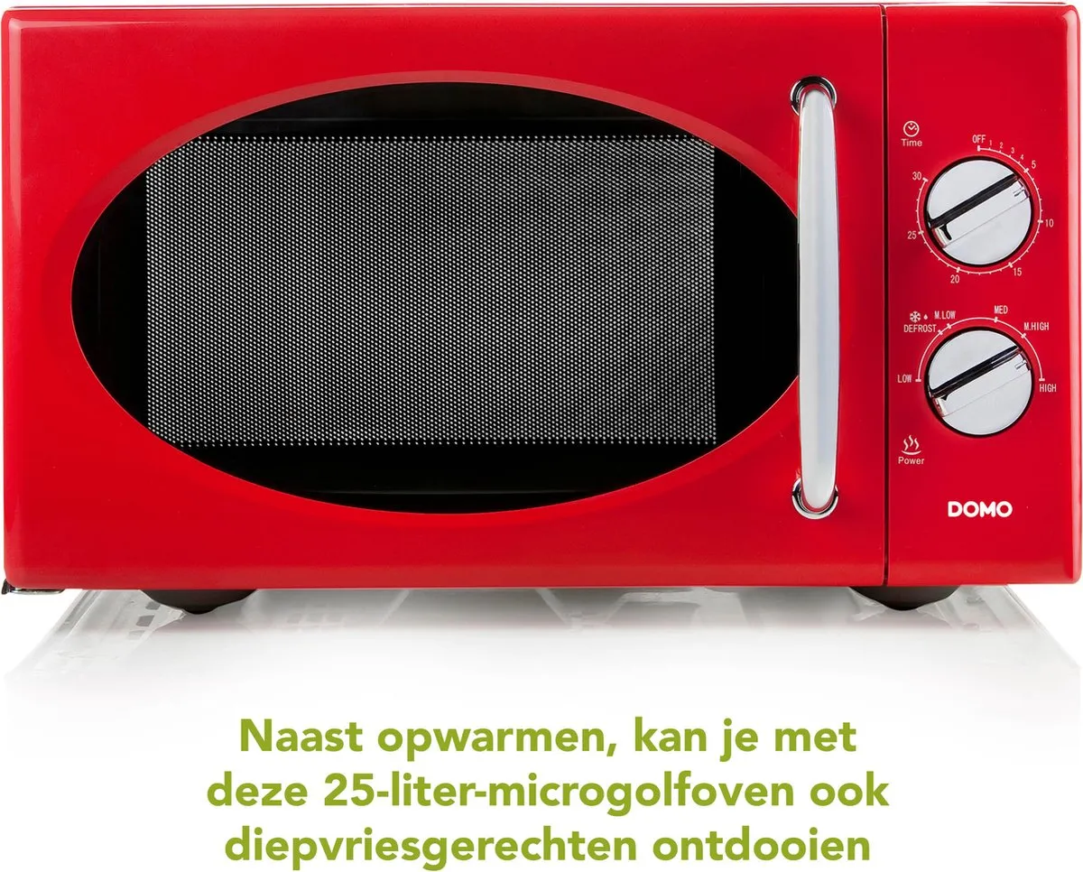 Domo DO2925 Magnetron 25L - 900W - Rood