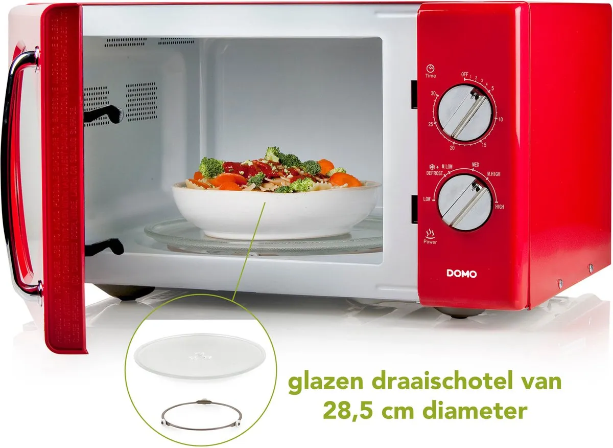 Domo DO2925 Magnetron 25L - 900W - Rood